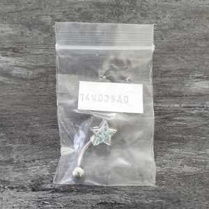 Blue Star Complimentary Navel Ring